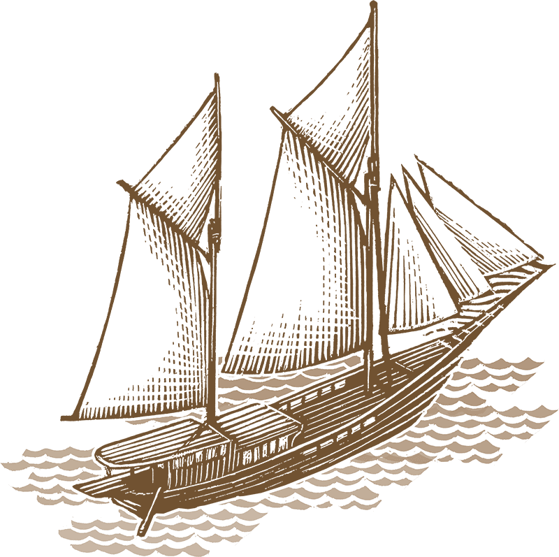 Silolona sojourns ship woodcut